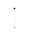 ORION * COLGANTE LED NEGRO/CUERO  1L*8W 3000K